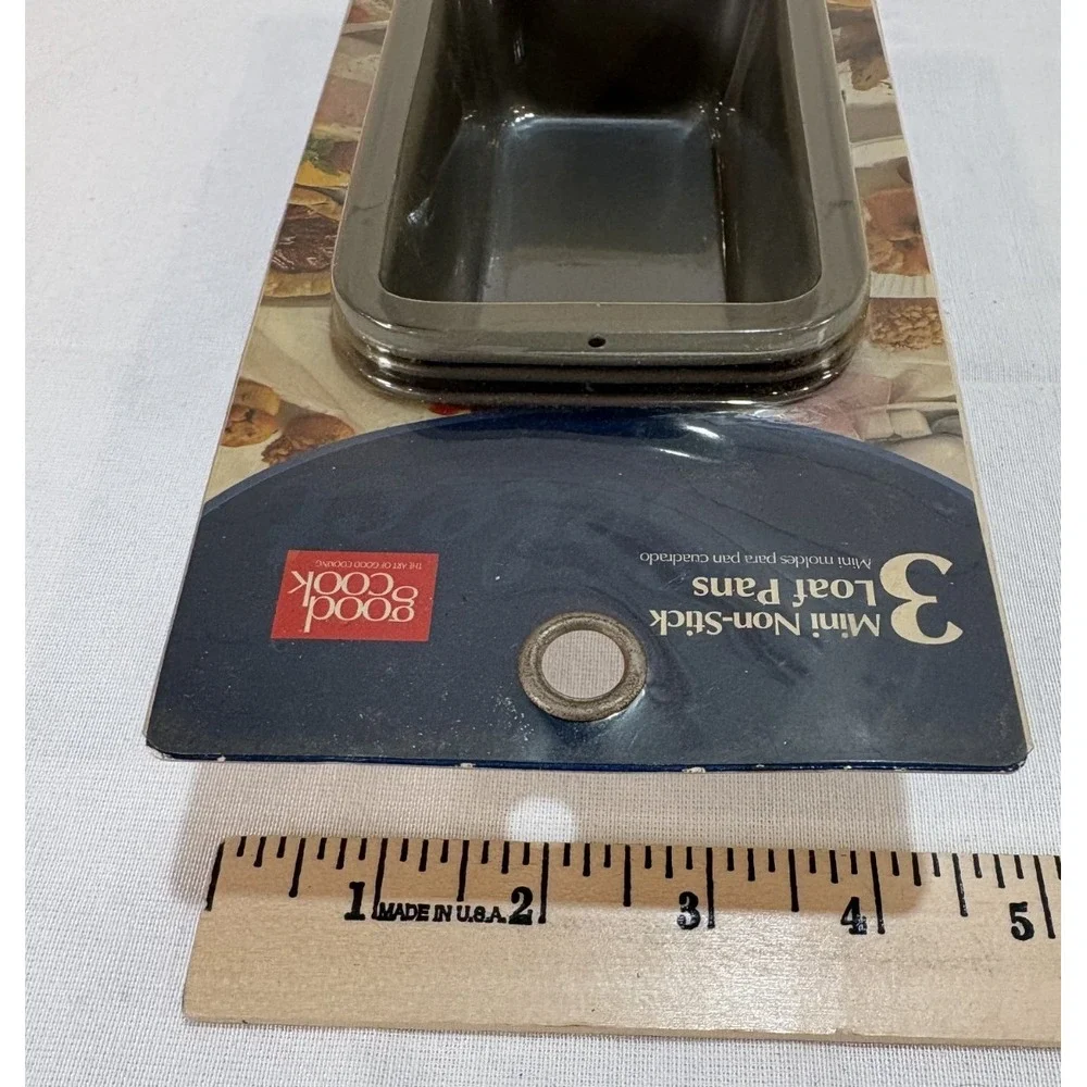 Good Cook 3 Mini Non-Stick Loaf Pans Good Cook - New Old Stock Still in Package!
